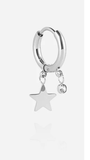 Boucles d'oreilles ZAG Lucky Star en acier (vendues à l'unité)