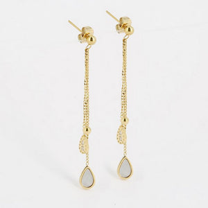 Boucles ZAG en acier doré sel18542-01wht
