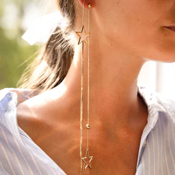 Boucles d'oreilles ZAG Mileni en acier doré