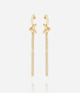 Boucles d'oreilles ZAG Savina en acier doré