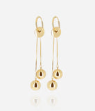 Boucles d'oreilles ZAG Portman en acier doré