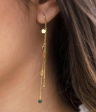 Boucles d'oreilles ZAG Confettis en acier doré