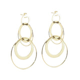 Boucles d'oreilles ZAG Hélène en acier doré