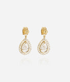 Boucles d'oreilles ZAG Izel en acier doré