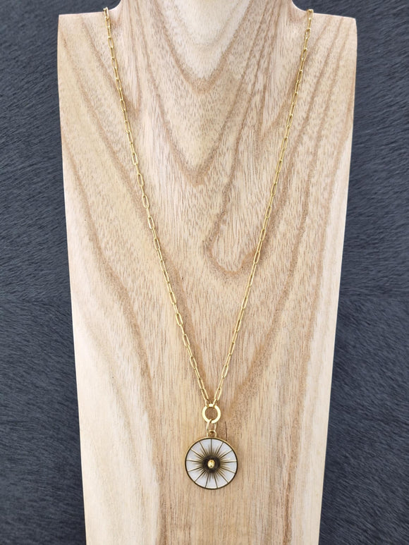 Collier ZAG Astra en acier doré