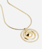 Collier sautoir ZAG Echo en acier doré