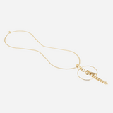 Collier sautoir ZAG Penny en acier doré