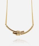 Collier ZAG Sagone en acier doré