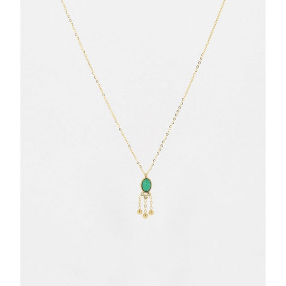 Collier ZAG Seville en acier doré
