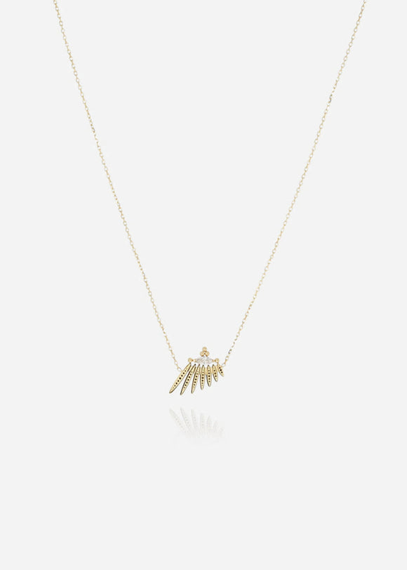 Collier ZAG Arlene en acier doré