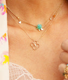 Collier ZAG Emilia en acier doré