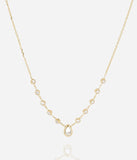 Collier ZAG Adrano en acier doré et nacre