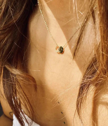 Collier ZAG Cantor en acier doré