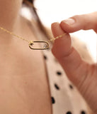 Collier ZAG Atoll acier doré