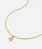 Collier Zag "amour fou" en acier doré