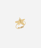 Bague ZAG Angel en acier doré