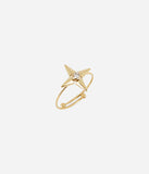 Bague ZAG Léonardo en acier doré