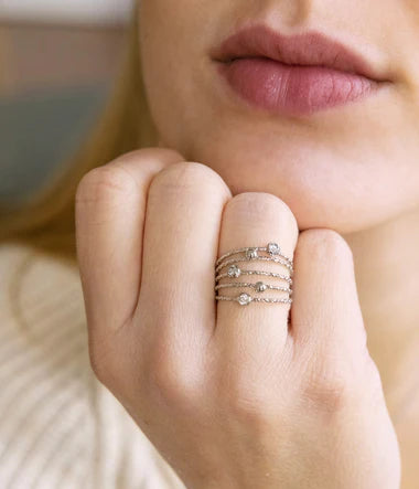 Bague ZAG Ninon en acier