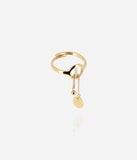 Bague Zag Hoya en acier doré