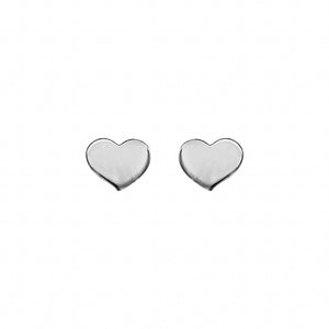 Petites boucles coeurs en argent