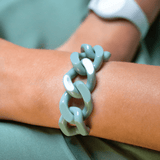 ICE Chain bracelet Lagoon green M