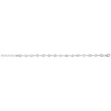 Bracelet carrés et losanges en argent et zirconiums
