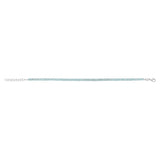 Chaine de cheville en pierres de turquoise et argent