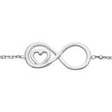 Bracelet cœur et infinis 023918