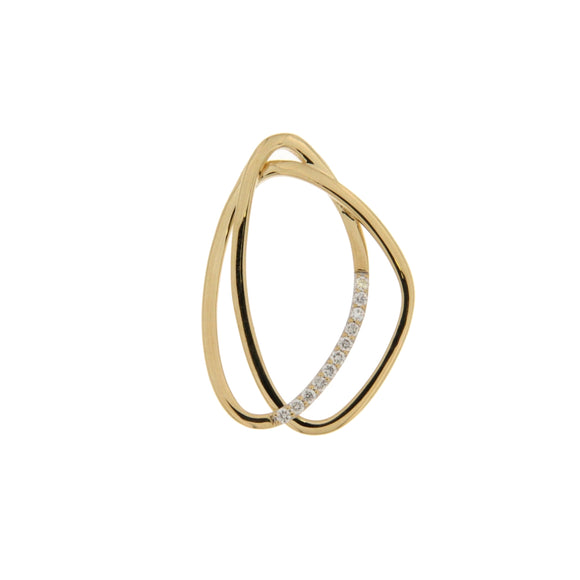 Pendentif en or 18ct et 11 diamants 365-157