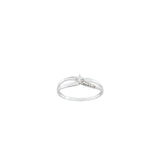 Bague en or blanc 9ct et zirconiums 401-264
