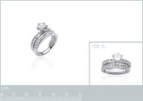 Set de 2 bagues Lady Argent