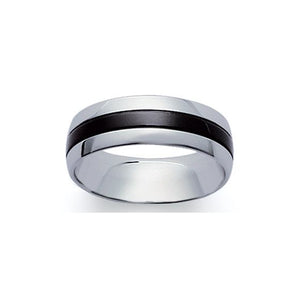 Bague en acier Cédric