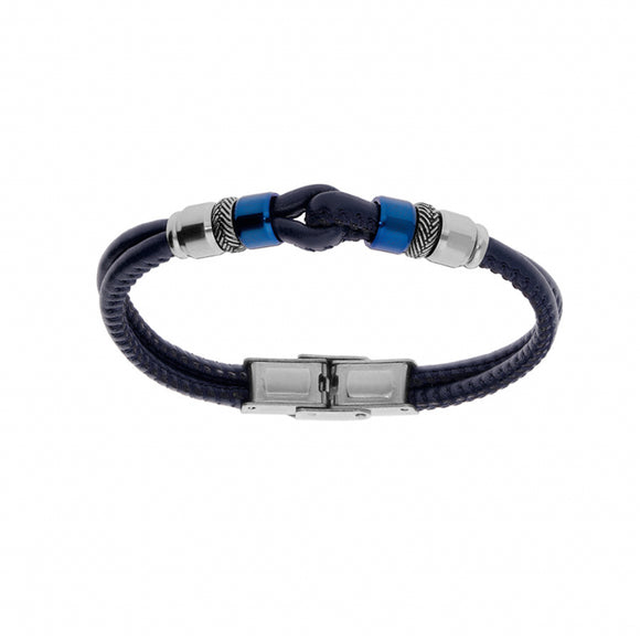 Bracelet Eliot enfant en cuir et acier