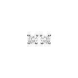 Boucles zirconiums sertis griffes 3 mm