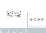 Boucles zi griffes 8 mm