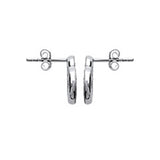 Boucles Romarine en argent et zirconium