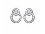 Boucles Romarine en argent et zirconium