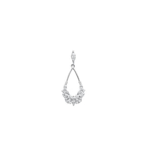 pendentif en argent et zirconium