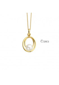Pendentif Maureen en or jaune 18ct et perle d'eau douce CA386