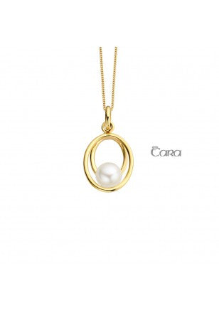 Pendentif Maureen en or jaune 18ct et perle d'eau douce CA386