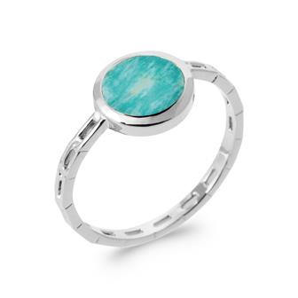 Bague Argent et Amazonite