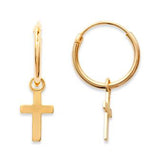 Boucles créoles croix