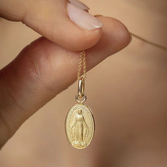 Médaille Vierge Miraculeuse or jaune 18ct 369-343
