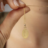 Médaille Vierge Miraculeuse or jaune 18ct 369-343