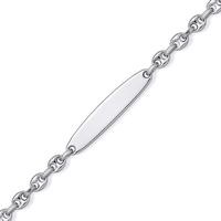 Bracelet d'identité adulte en argent 643-1014