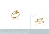 Bague Plume