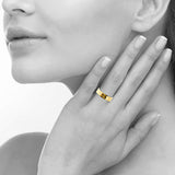 Bague martelée en Plaqué Or