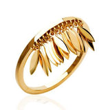 Bague pampilles en plaqué or