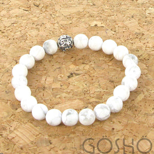 24 - Howlite Blanc Mat