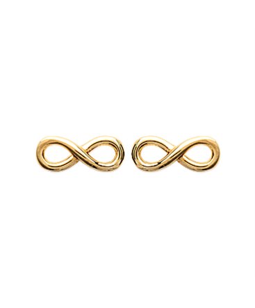 Boucles infini plaqué or